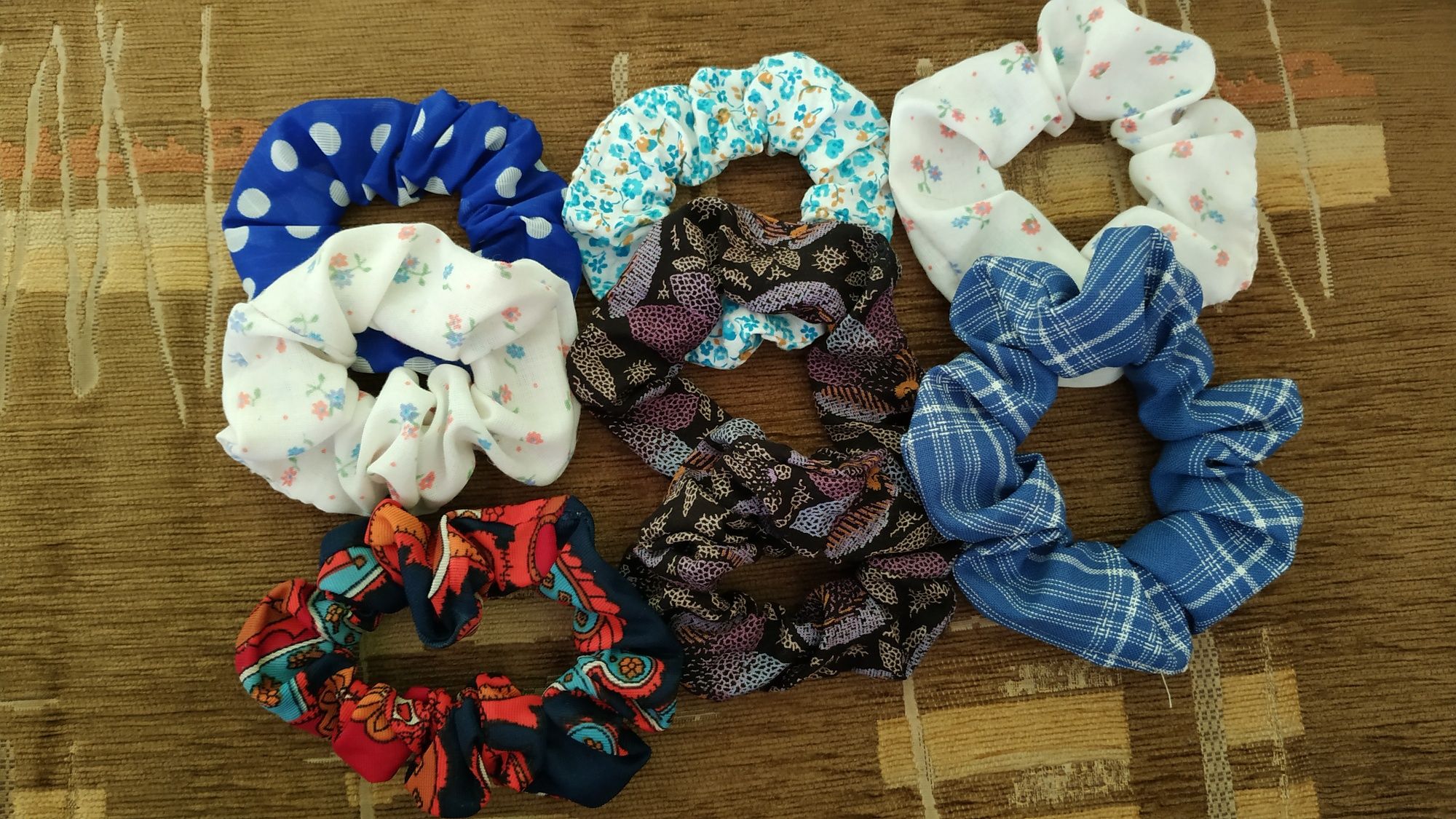 Gumki do włosów, schrunchy, schrunchies handmade frotki