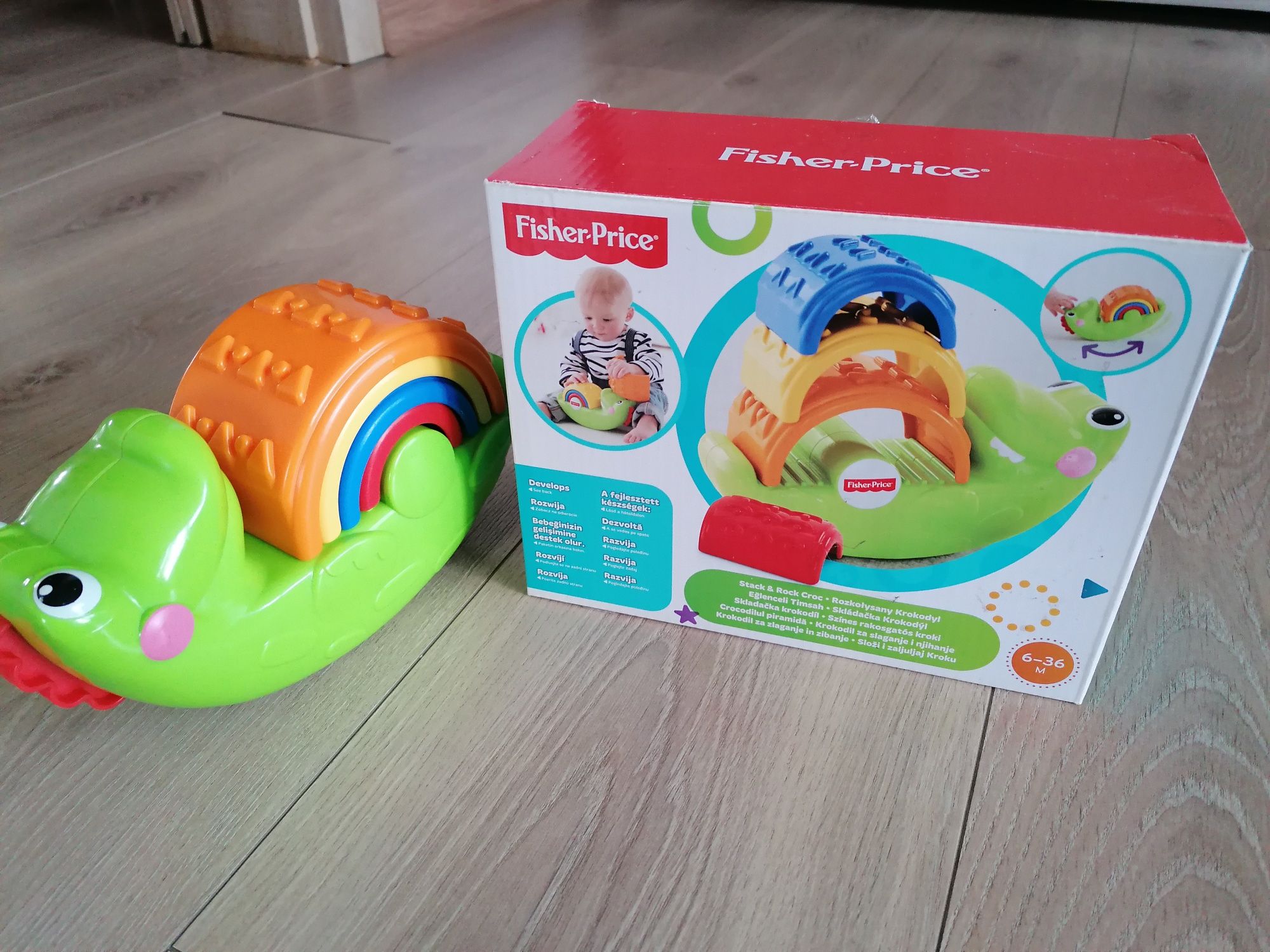 Fisher price krokodyl piramida