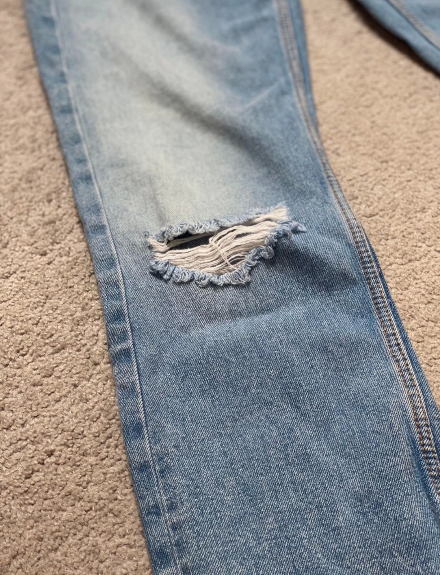 Nowe spodnie Zara jeans rurki wysoki stan M