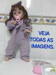 BONECA BONITA,REAL REBORN MACIA.Casa,Quarto,Sala,Aniversário,Didático.