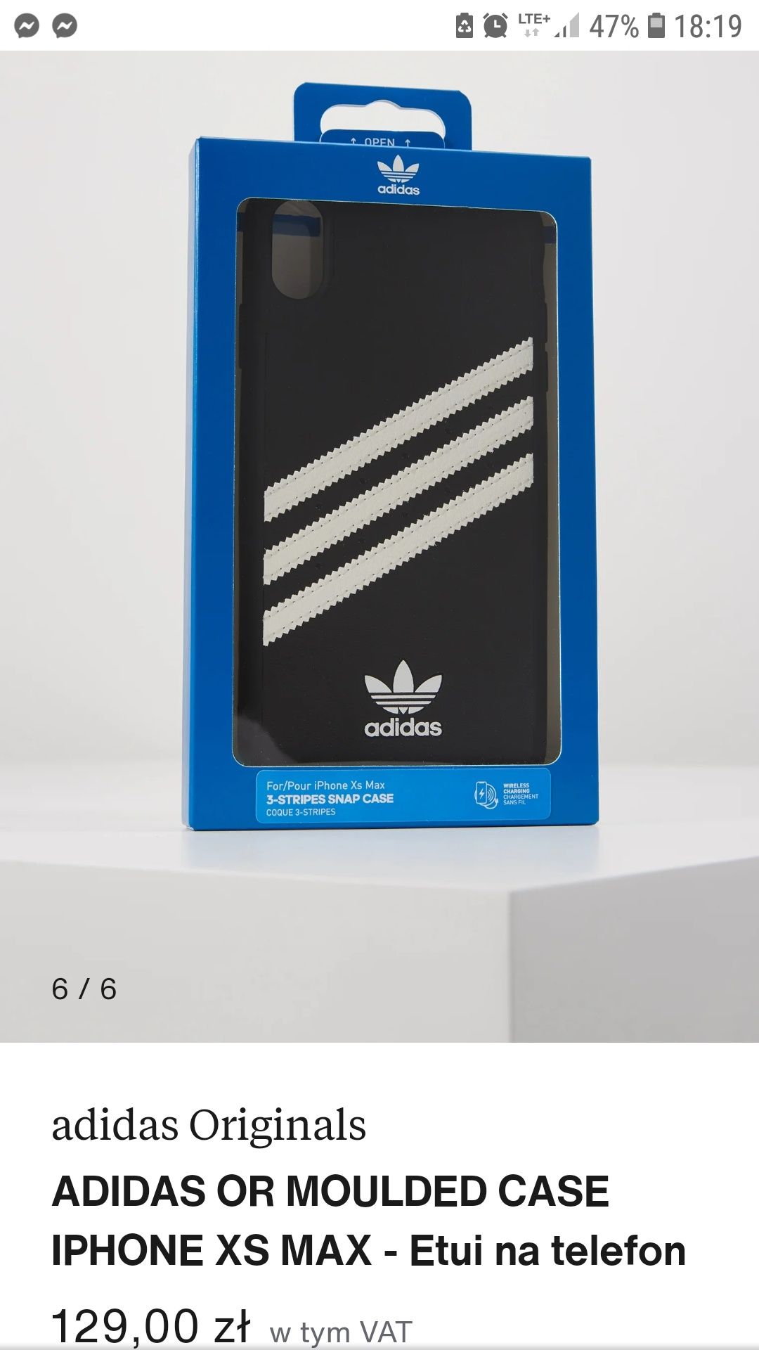 Adidas or moulder case iPhone XS Max Etui na telefon plecki