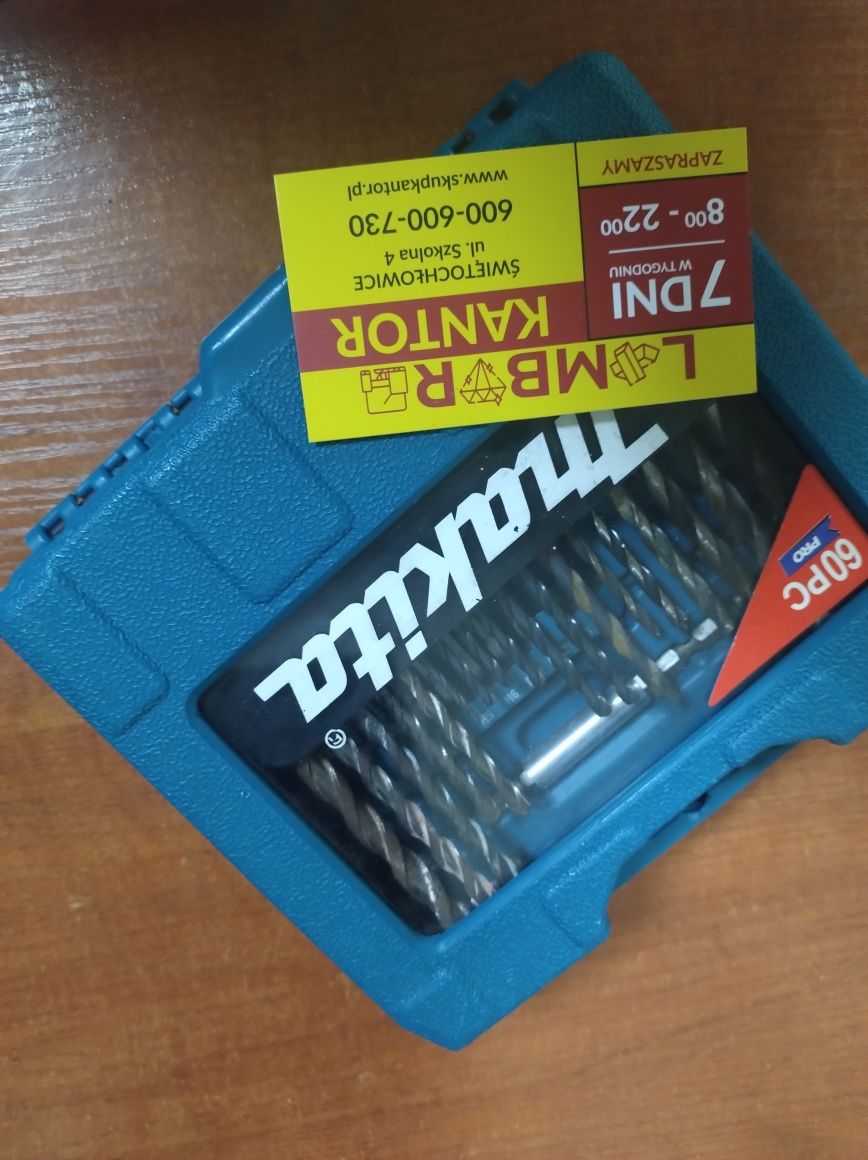 (2197/25)zestaw wielofunkcyjny-wiertl,bity,nasadki Makita 60PC Pro