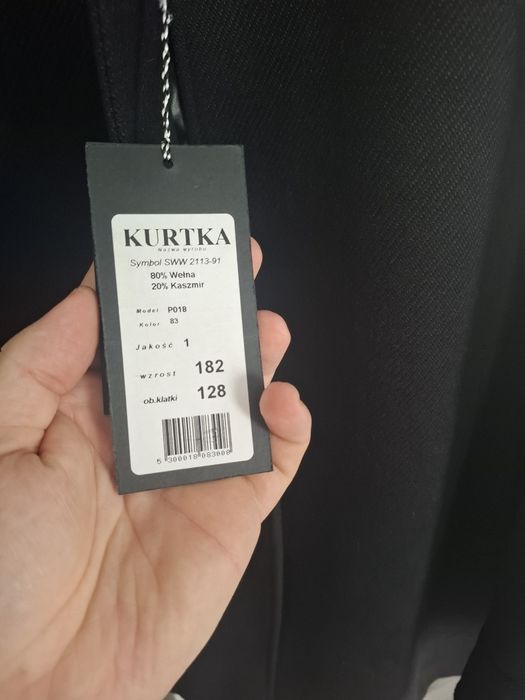 Płaszcz męski, Kurtka elegancka do garnituru