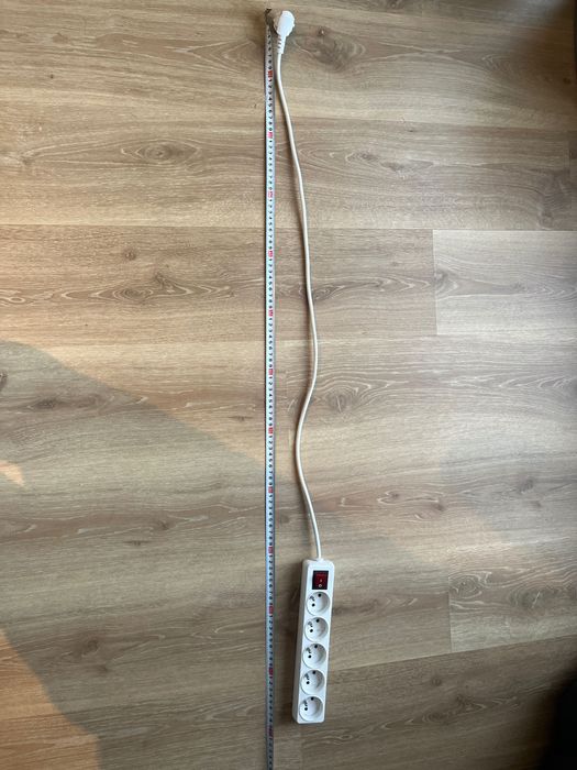 Listwa zasilająca 5-gniazdowa, kabel 90 cm