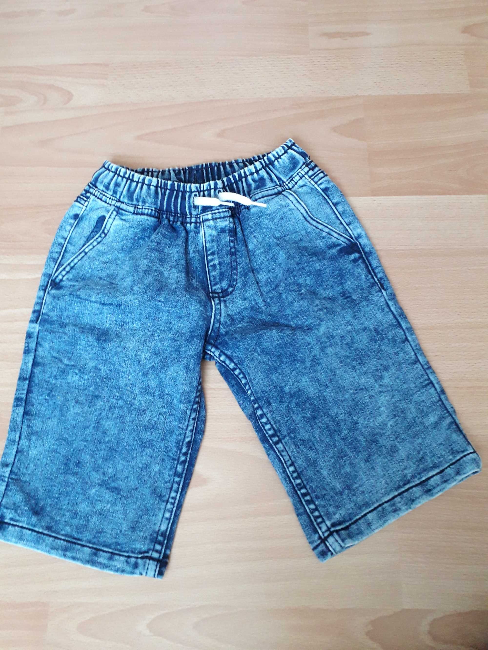 krótkie spodenki dżinsowe jeansowe 122