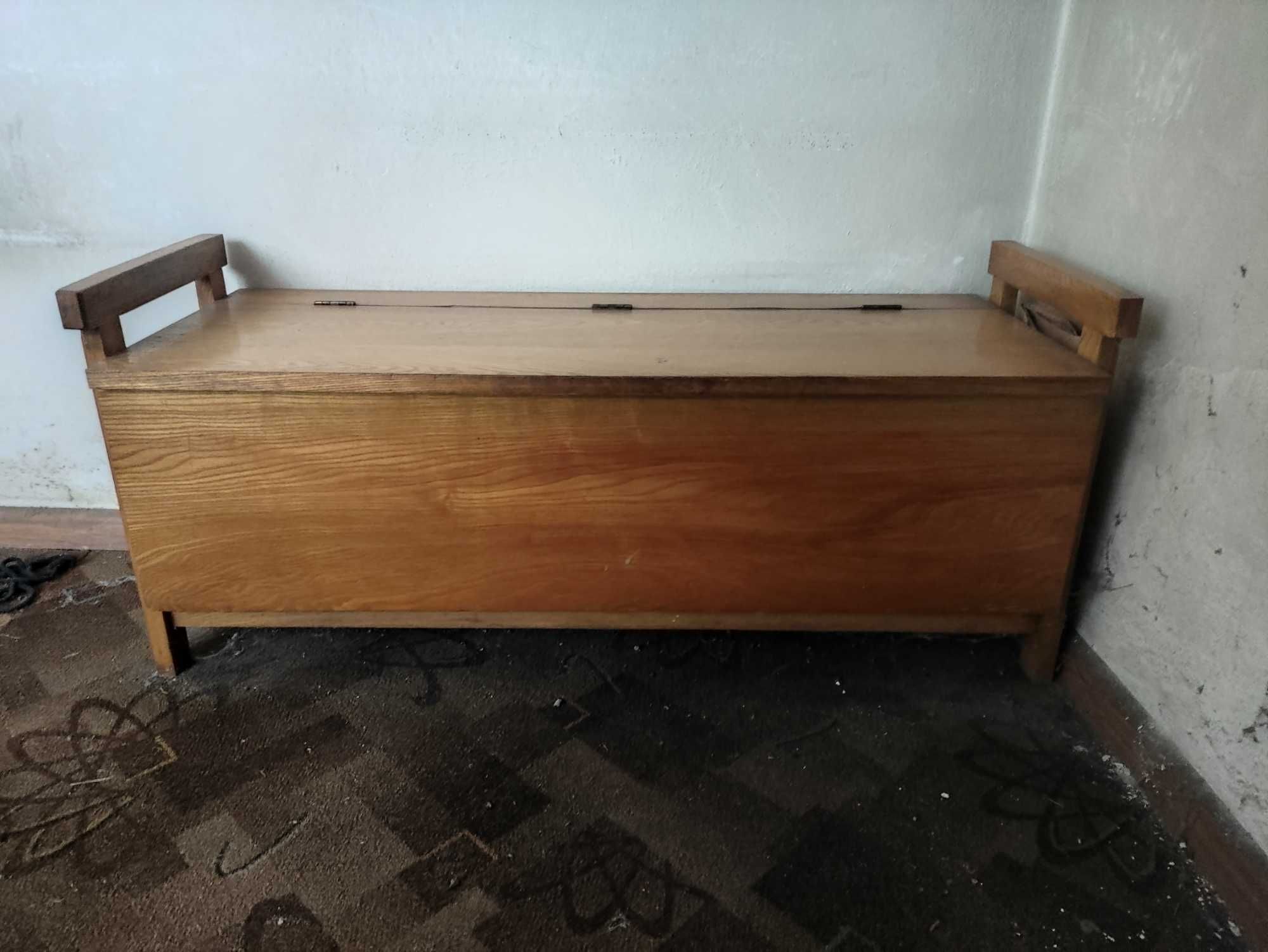 Zestaw mebli kuchennych, drewnianych w stylu góralskim - CEPELIA