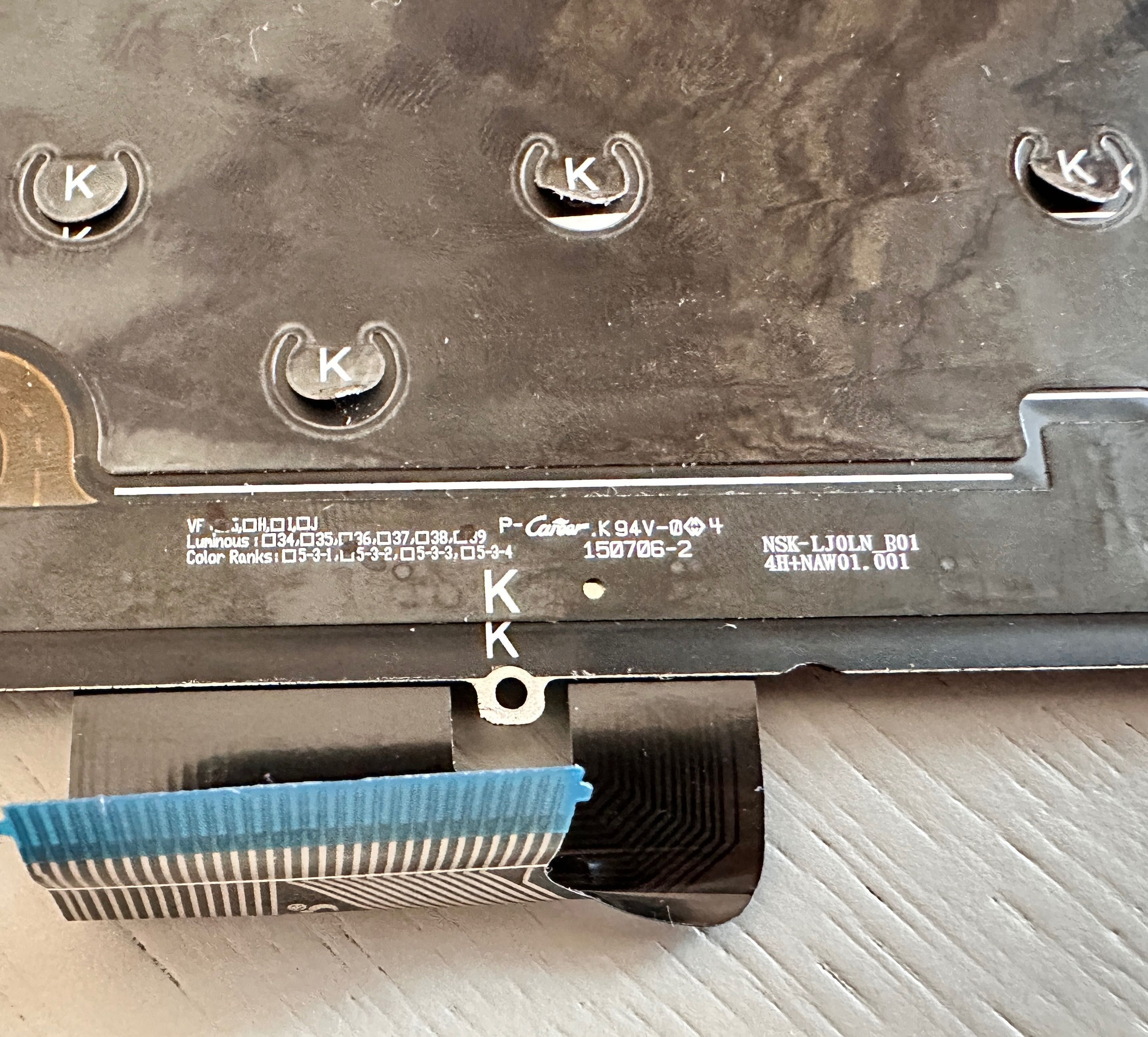 Клавіатура Dell M3800, XPS 9530(як донор, або на відновлення)