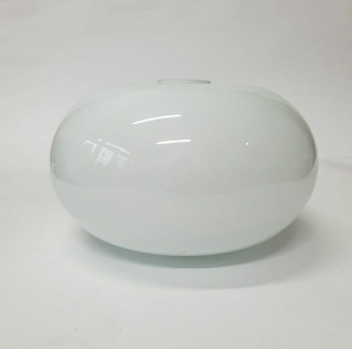 Klosz biały, szklany, duży