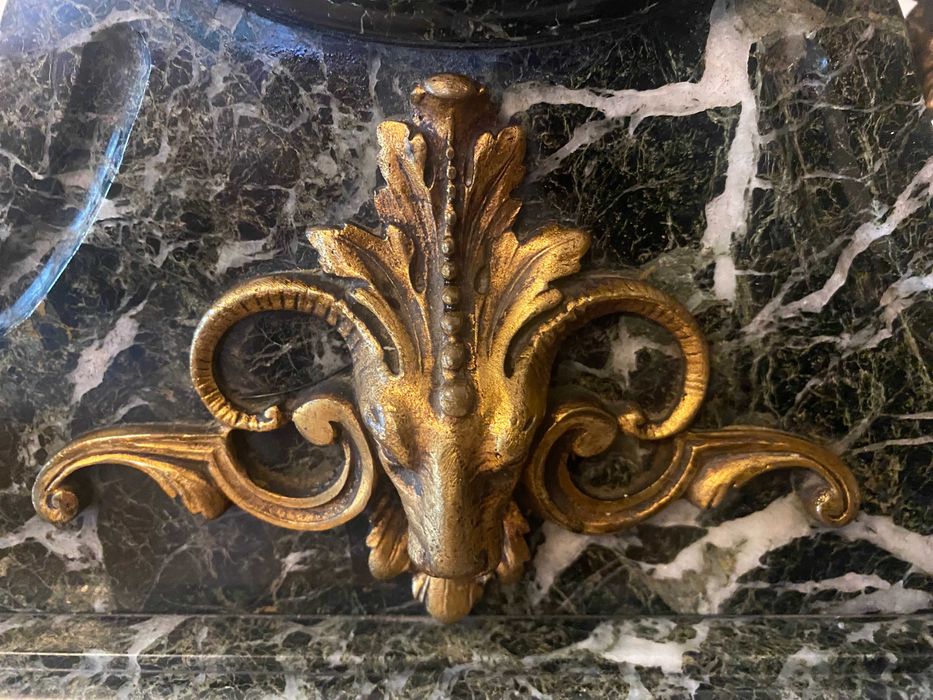 Zegar kominkowy brąz Francja XIX W