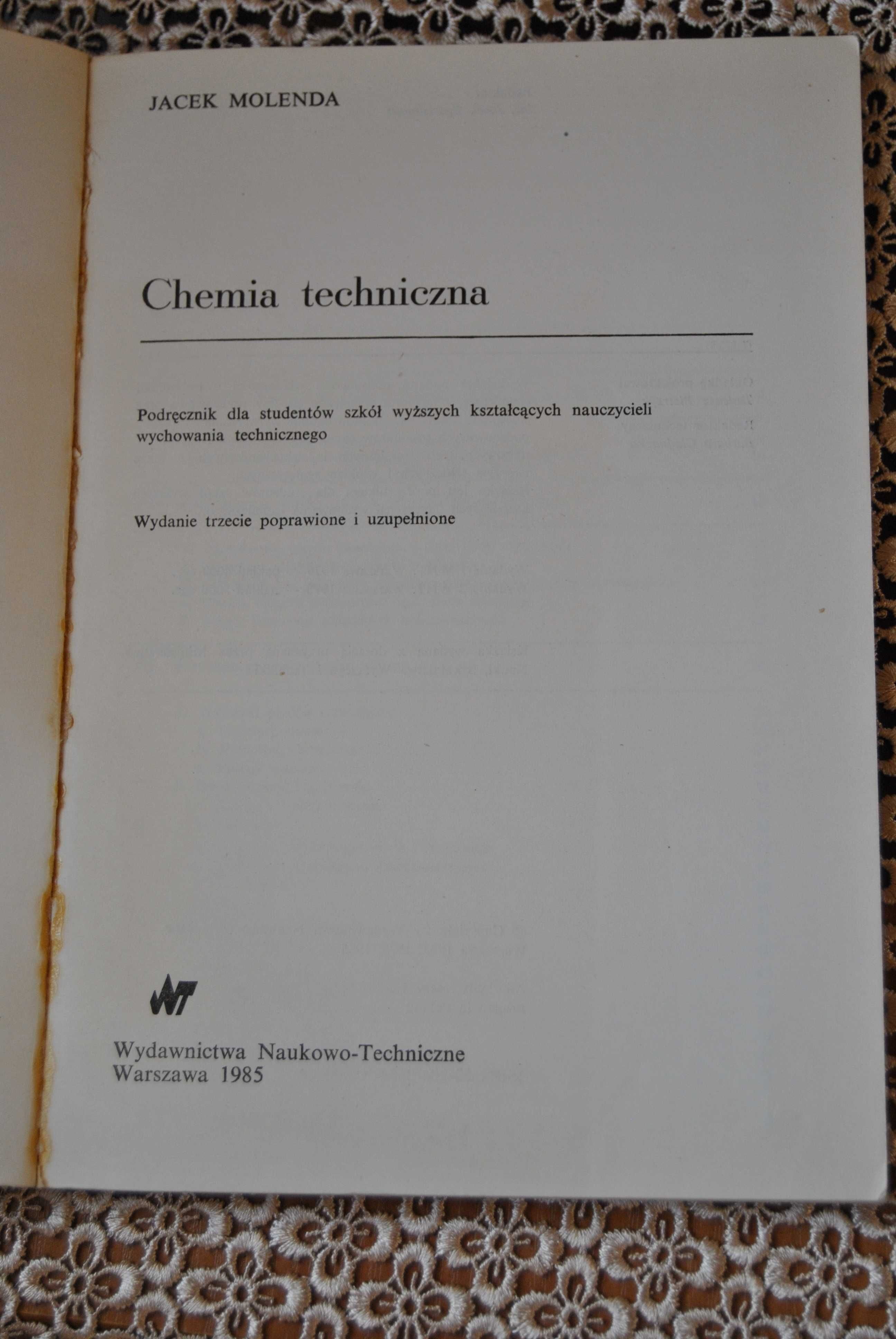 Chemia techniczna Jacek Molenda