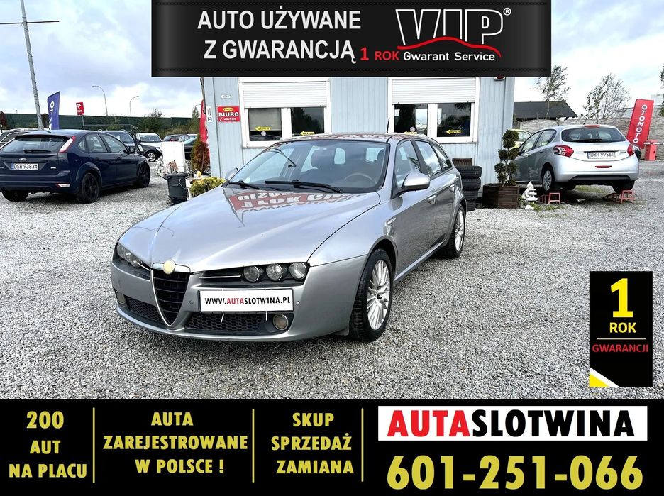 Alfa Romeo 159 1 ROK GWARANCJI W CENIE AUTA, Zamiana, Fajny Stan, Alu, Skóra