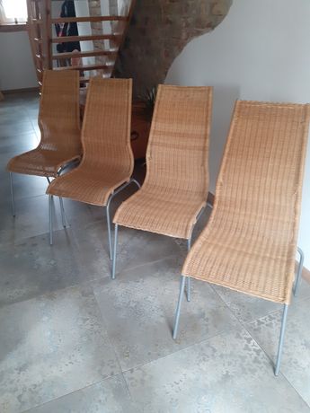 Krzesła IKEA / wiklina / cena za 4 szt.