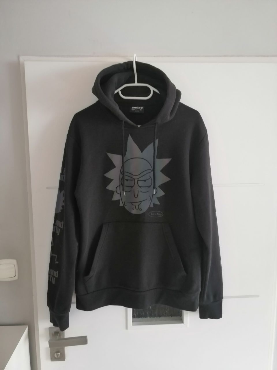 Rick and Morty Cropp bluza z kapturem czarna