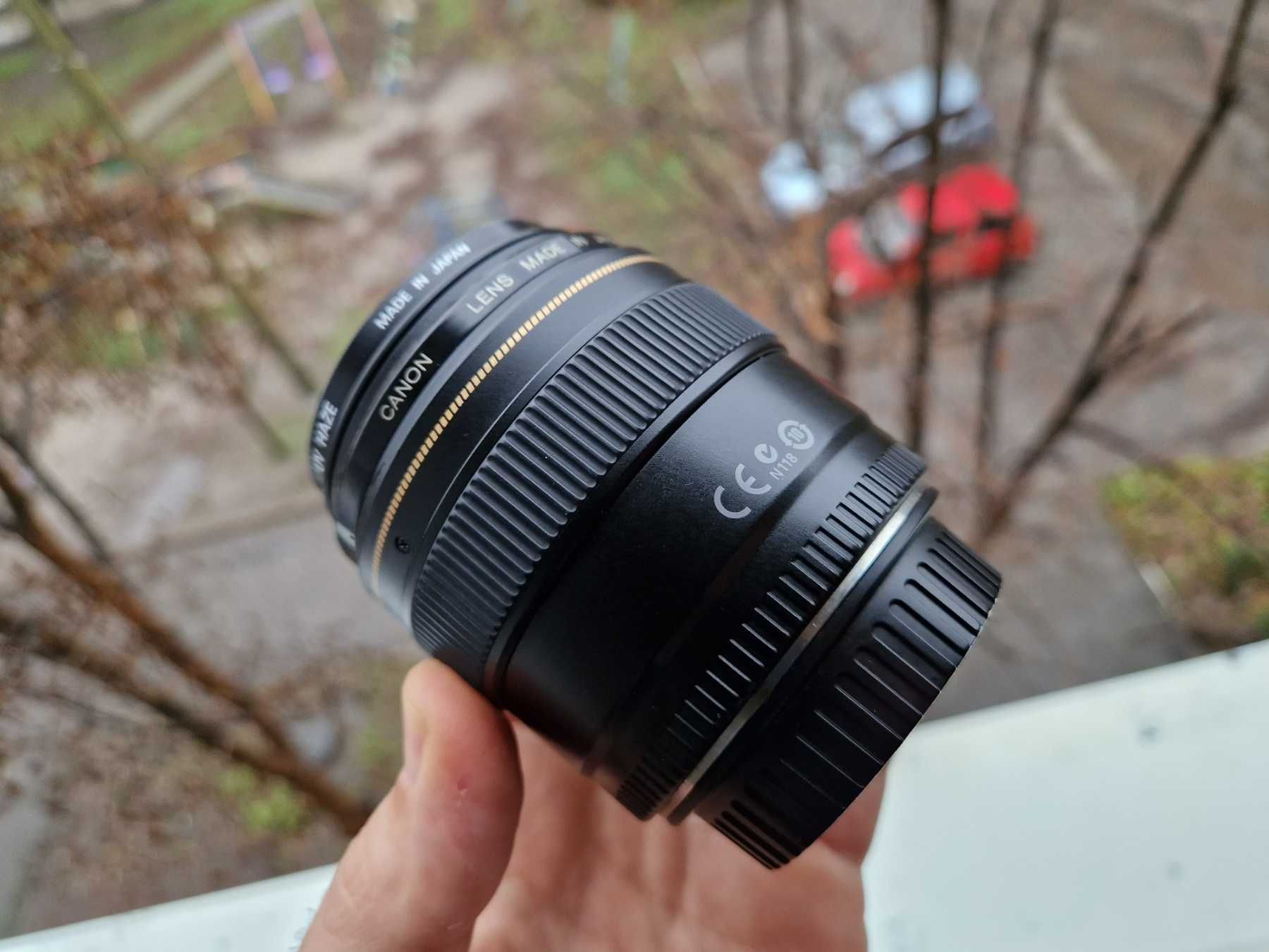 Canon ef 85mm f/1.8  +фільтр