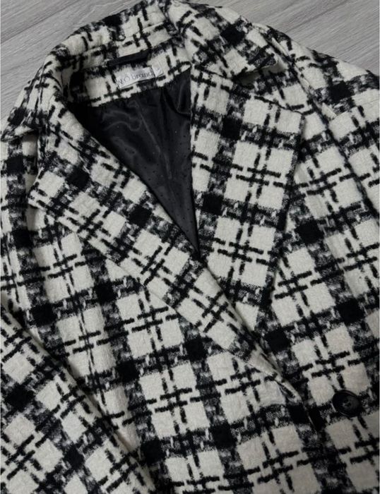 Пальто оверсайз в клітинку