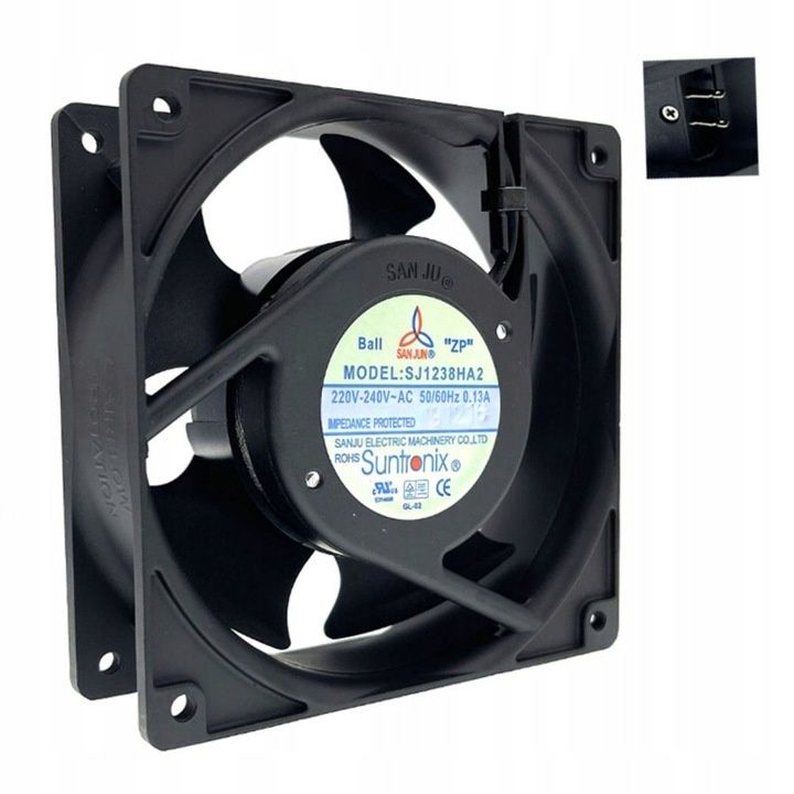 Обдування охолодження.Металевий вентилятор Suntronix sanjun sj1238ha2