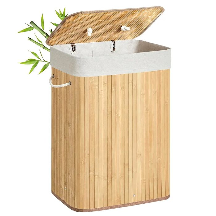 Bambusowy kosz na pranie