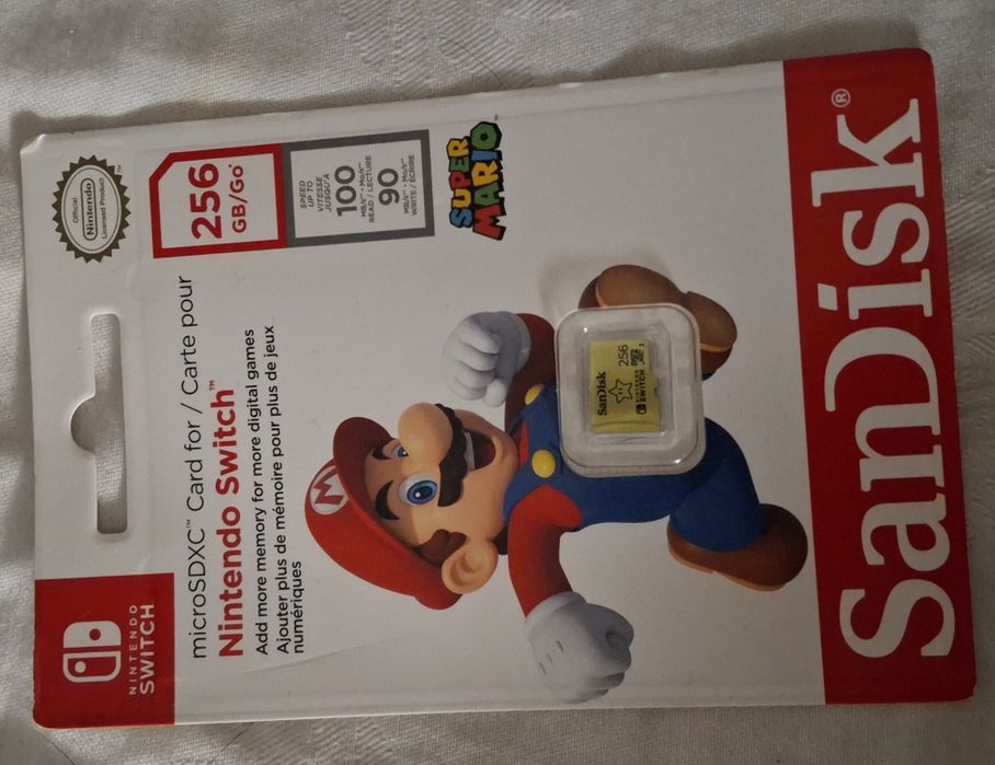 Cartão de Memória MicroSD SANDISK 256 GB Nintendo Switch