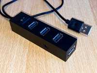 Переходник USB Хаб на 4 порта с выключателем (4-Port USB Hub)