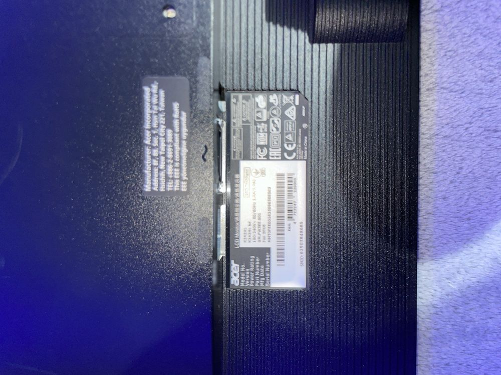 Monitor Acer K24HL 60Hz