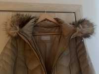 ZARA 70% puch 30% pierze Puchowy płaszcz z kapturem/ kurtka zimowa