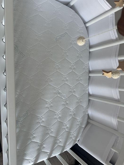 Lóżeczko dostawne Babybay boxspring comfort z dodatkami