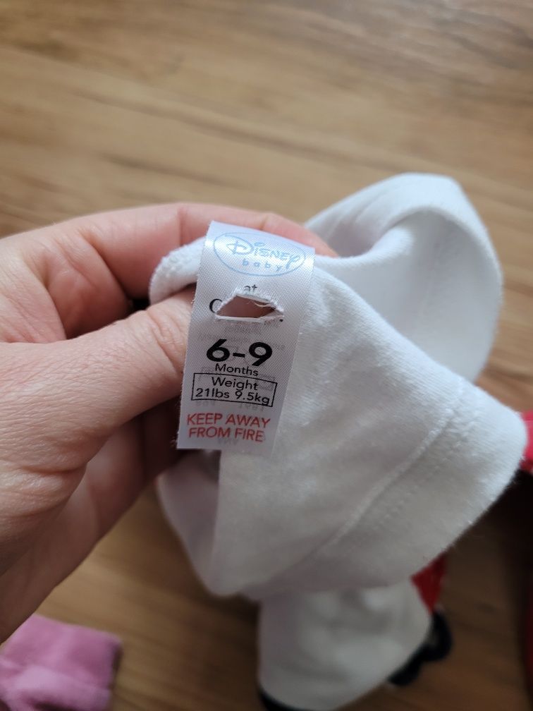 Bluzka dziewczęca dlugi rekaw myszka minnie 6-9 mscy george