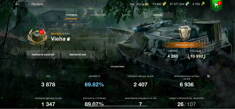 Аккаунт WoT Blitz