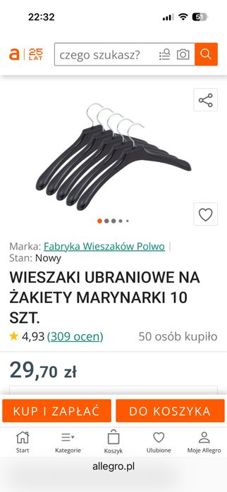Wieszaki do sklepów,biura,domu