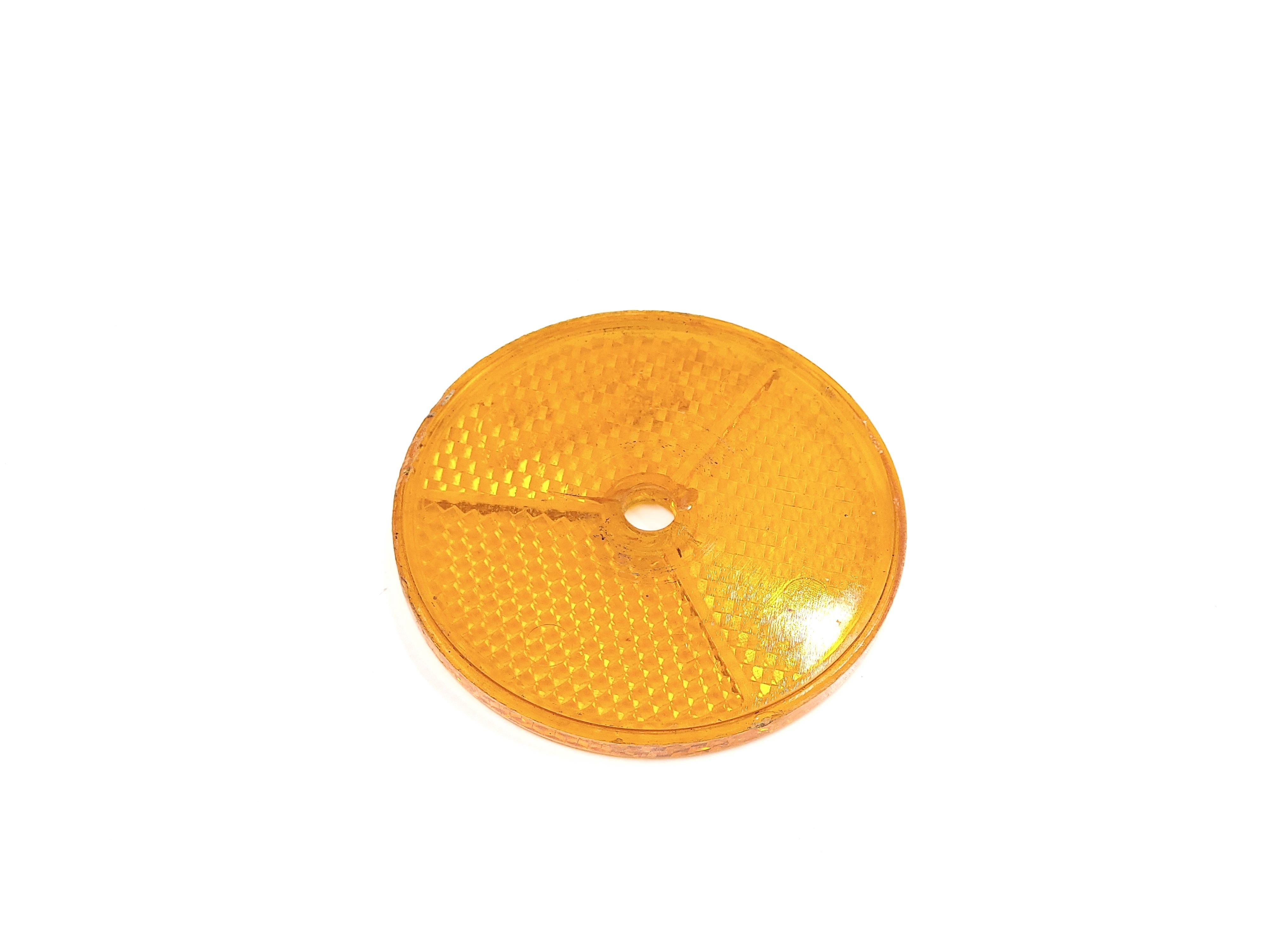 Odblask pomarańczowy przykręcany marki Bumm 533 okrągły 6 cm