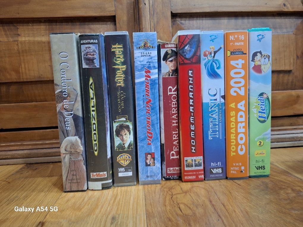 Cassetes de Vhs como novas