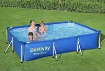Басейн каркасний Bestway  прямокутний, 300х201х66 см, Blue
