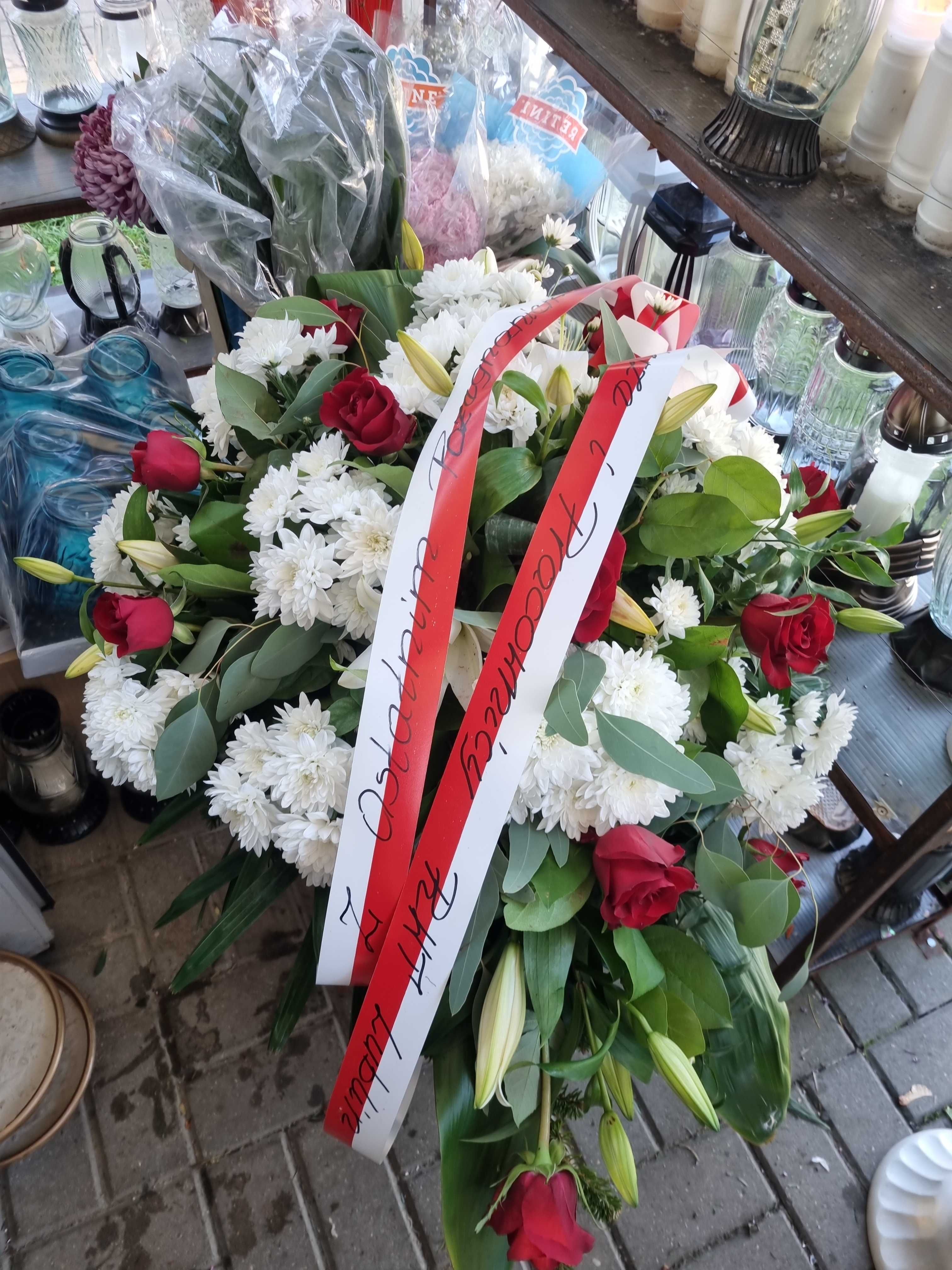 Wieńce, wiązanki pogrzebowe