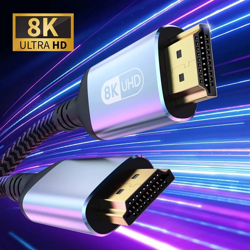 HDMI 2.1 Кабель 8К. Ультра высокоскоростной 2 метра.