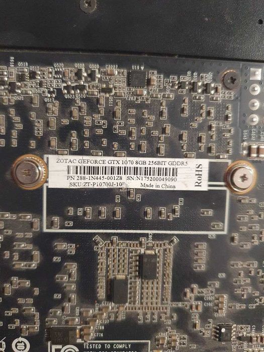 Видеокарта GTX 1070 8 gb 256 bit DDr5