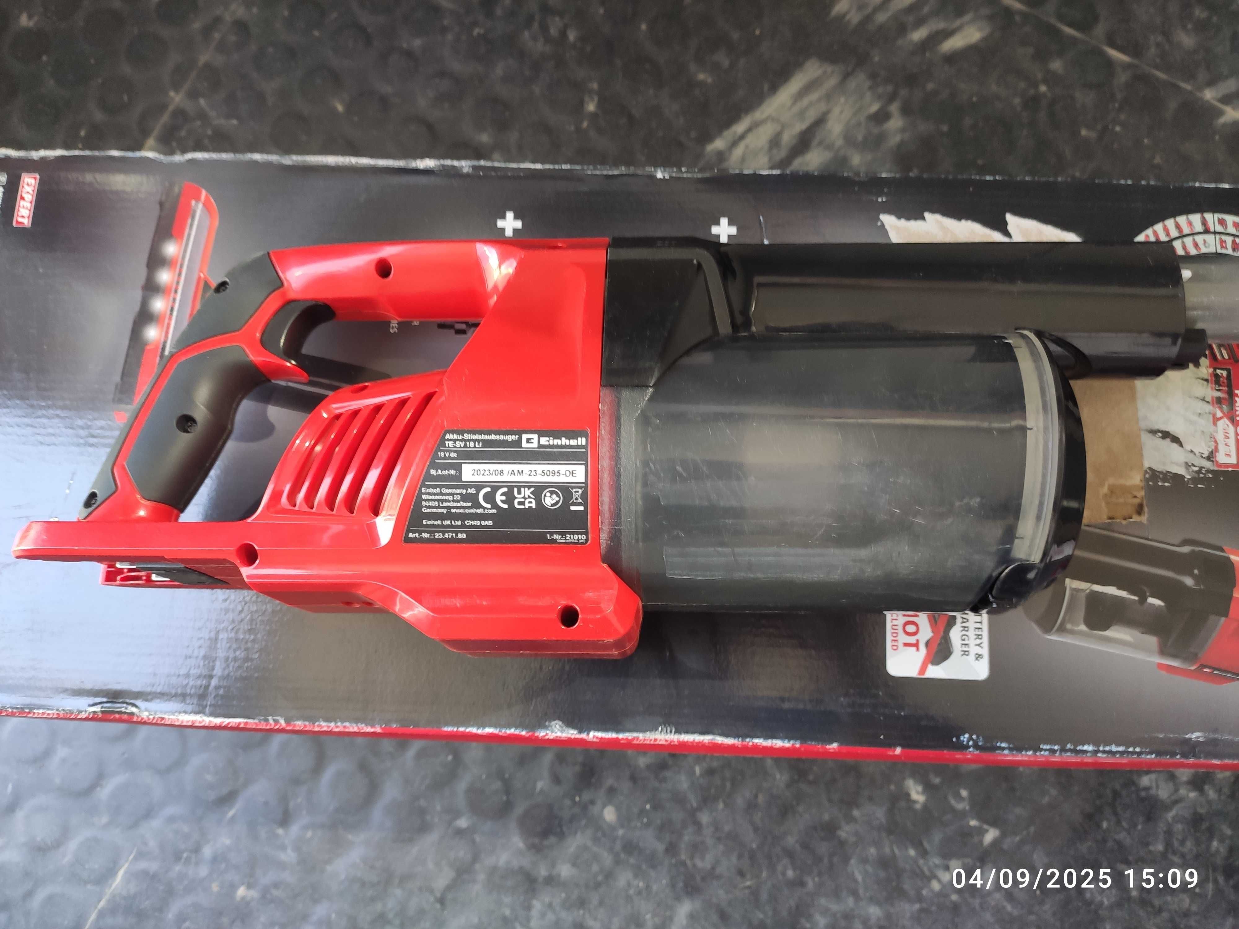 Aspirador vertical Einhell TE-SV 18 Li