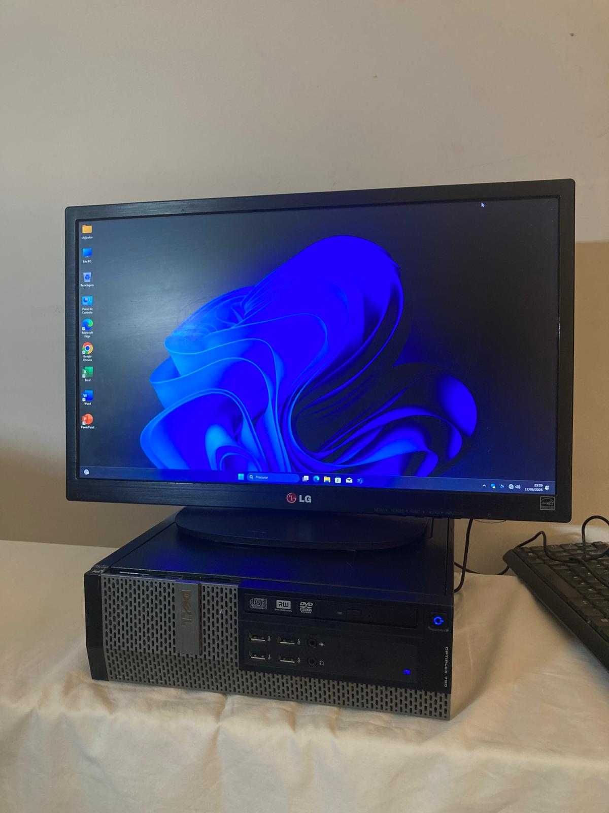 Conjunto PC / Computador, Monitor, teclado e rato