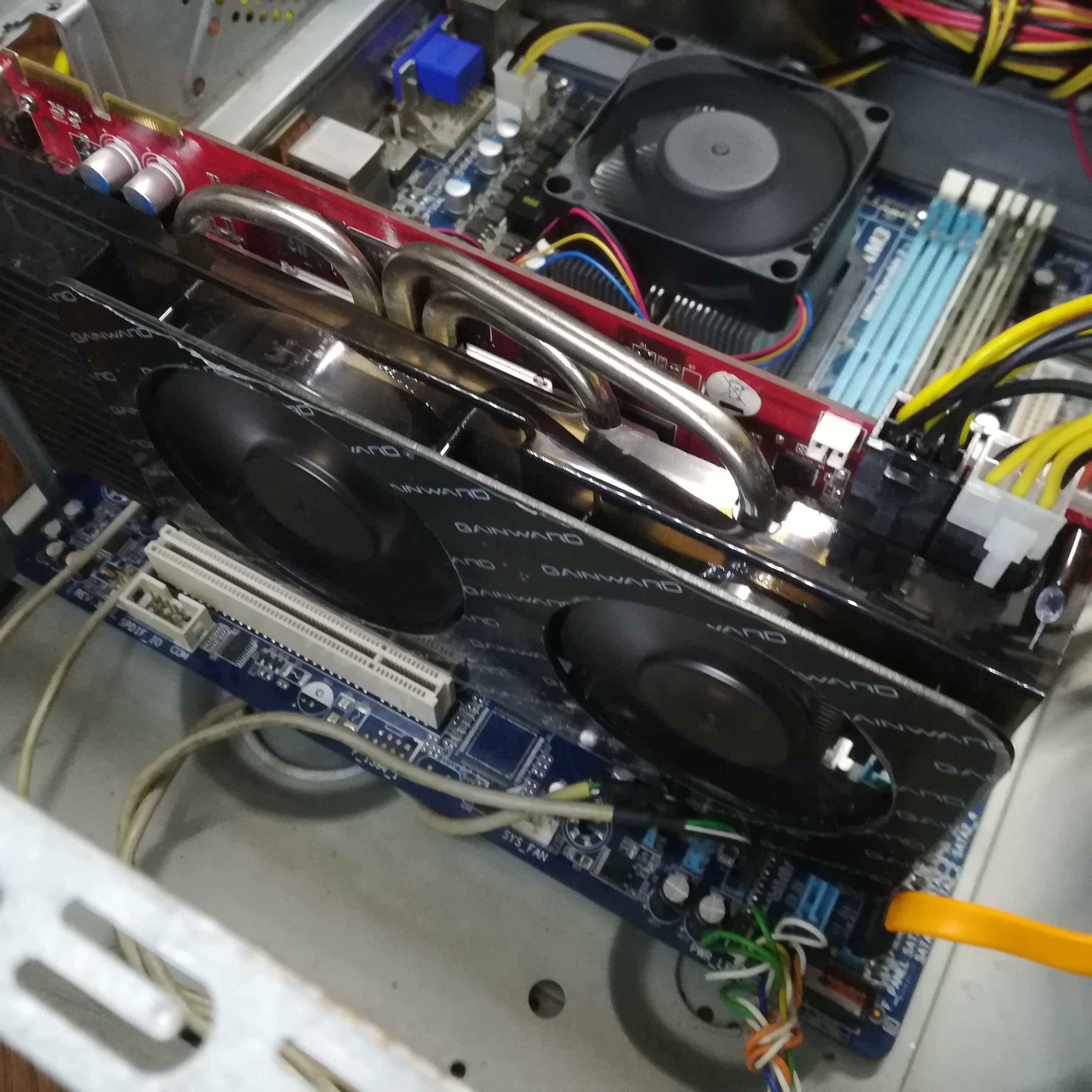 рабочая видеокарта на 5 памяти Palit Radeon HD 4870 Sonic Dual Edition