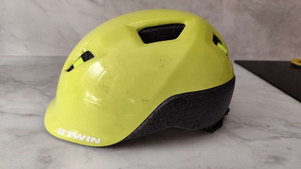 Kask rowerowy dla dzieci Btwin Fluo