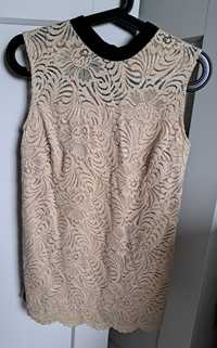 Elegancka bluzka koronkowa r.S Orsay