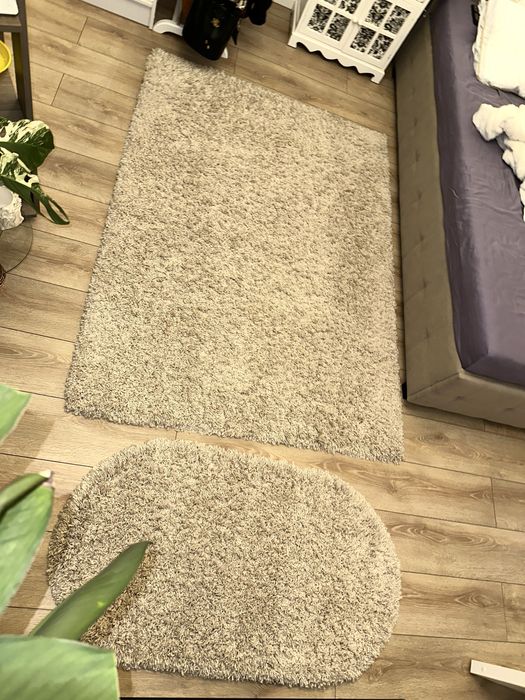 Ковер великий + малий,  бежевий