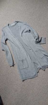 Długi sweter, kardigan, H&M r 146-152