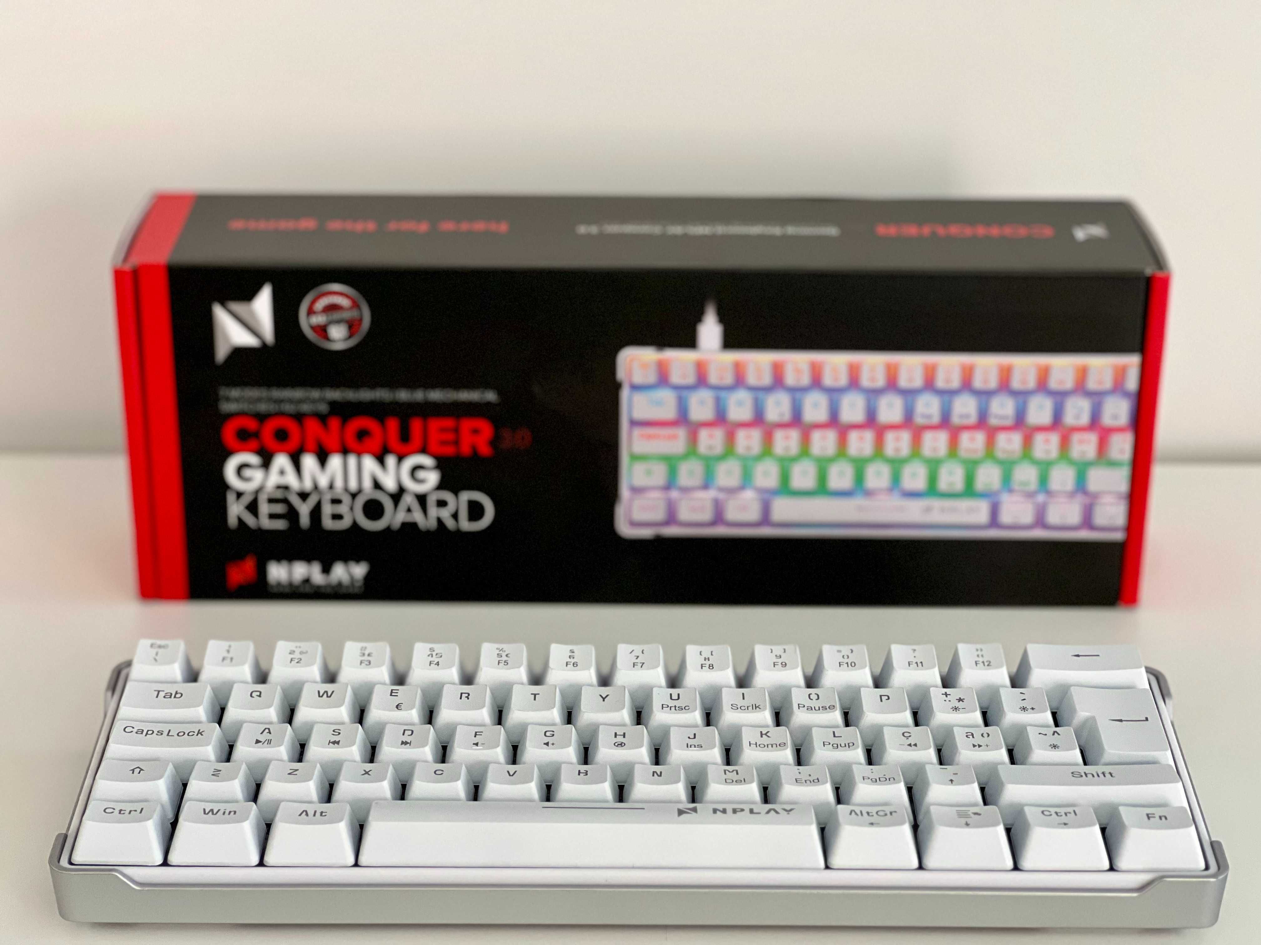 Teclado Gaming NPLAY Conquer 3.0 RGB – Layout PT