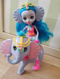 Lalka Mattel Enchantimals Ekatarina Elephant + słonik