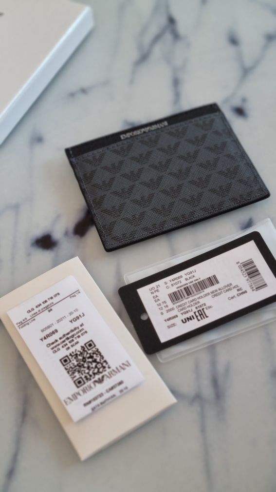 Nowy portfel card holder Emporio Armani oryginał