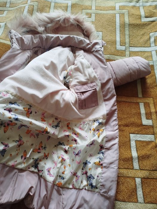 Зимняя куртка пуховик для девочек 140-150 см