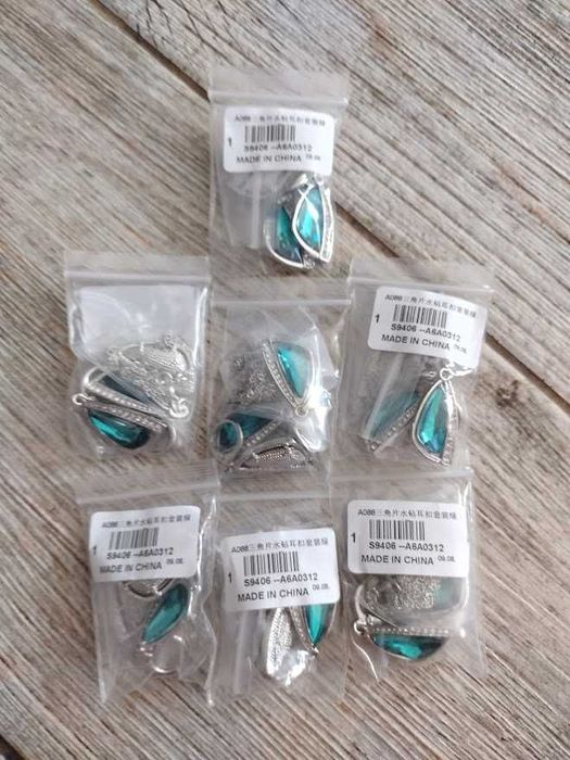 cyrkonia biżuteria damska naszyjnik wisiorek kolczyki walentynki