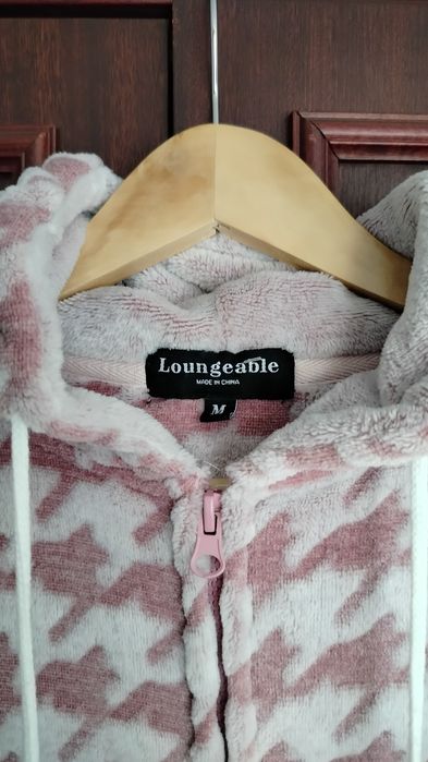 Ciepły różowy kombinezon