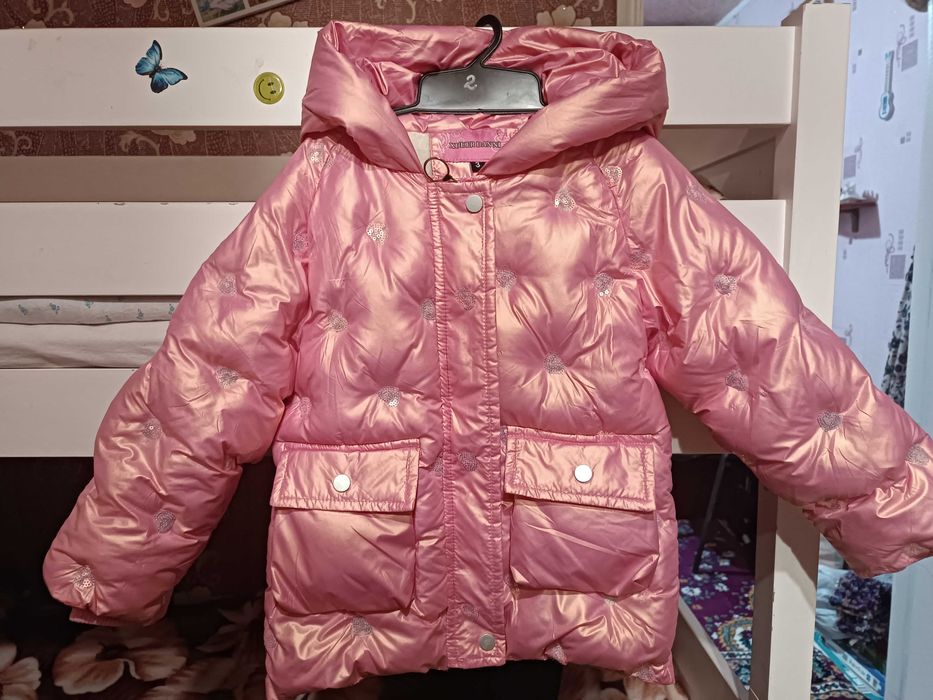 Куртки зимові для дівчаток розм. 110-122, пальто зимове