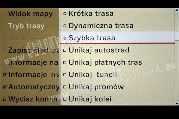 MERCEDES KLASA-B W245 polskie menu lektor mapa